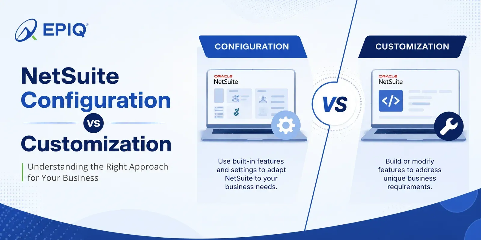 NetSuite Configuration vs Customization